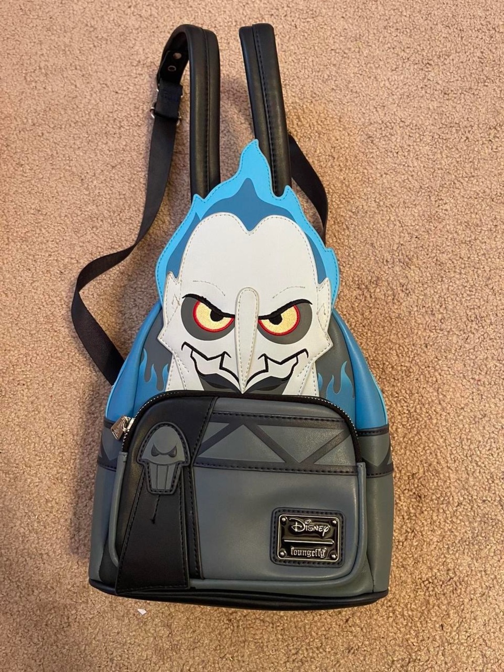 Loungefly Disney Hades Mini Backpack in Blue, Gray, Black